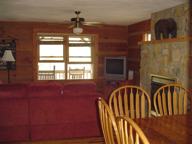Living room view from the kitchen